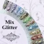 Preview: Farb Palette Mix Glitter - Mixglitzer - Chunky colorfull bunt weiß